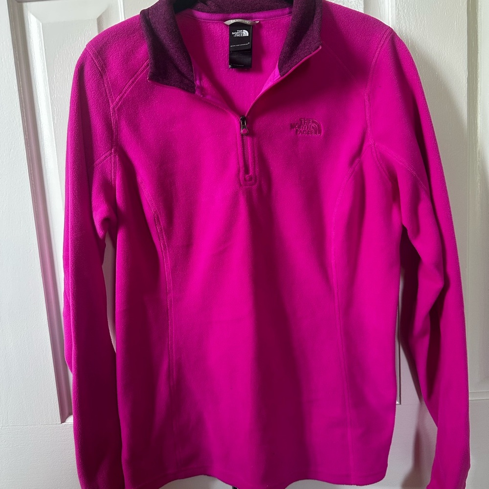 The North Face Pink Quarter Zip Fleece